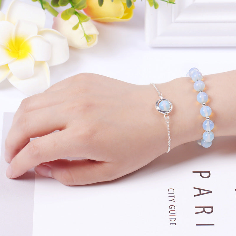 Strawberry Quartz & Rose Quartz Double Layer Bracelet – Lucky Pink Crystal Charm for Women | Attract Love & Custom Design Available