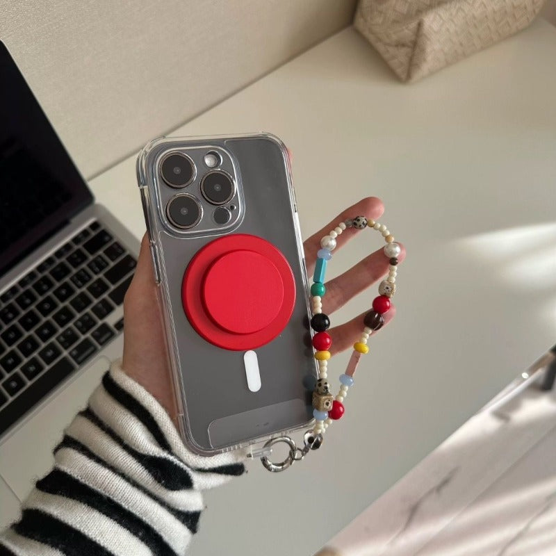 INS niche color stone DIY bracelet beads mobile phone case lanyard CCD camera pendant bag pendant decoration