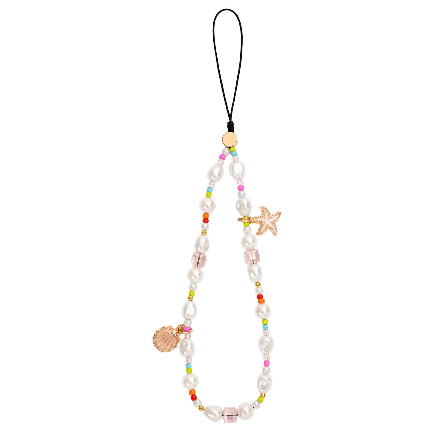 Luxury Pearl Beaded Crystal Phone Charm Strap – Cute Bow Design Wrist Lanyard for Girls – Aesthetic Phone Chain for Case, Earbuds, Wallet & Keys